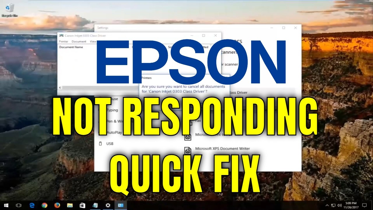 Epson Printer Not Responding to Print Command? Try These Fixes